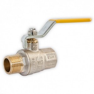 Ball valve brass 1/2 "VN handle gas Valve JG (15 mm)